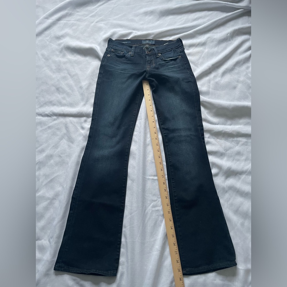 Women’s Lucky Brand Sweet Boot Dark Blue Jeans, Sz 0/25